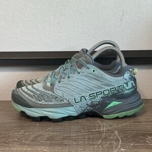 La Sportiva Akasha Women’s Athletic Trail Running Shoes Size 7.5 Blue